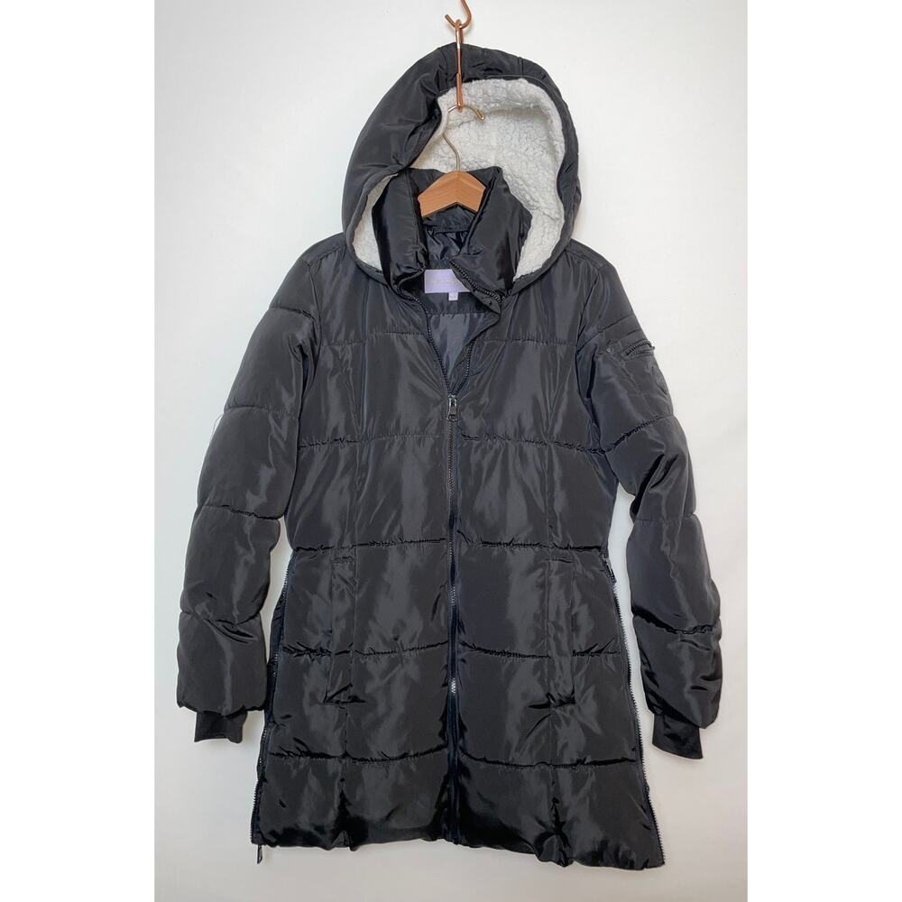 Madden Girl Puffer Coat - Size M - Longer Length w/ Side Zip at Hips